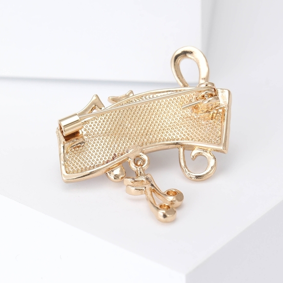 VQ Music Note Brooch - Picture 3 of 6